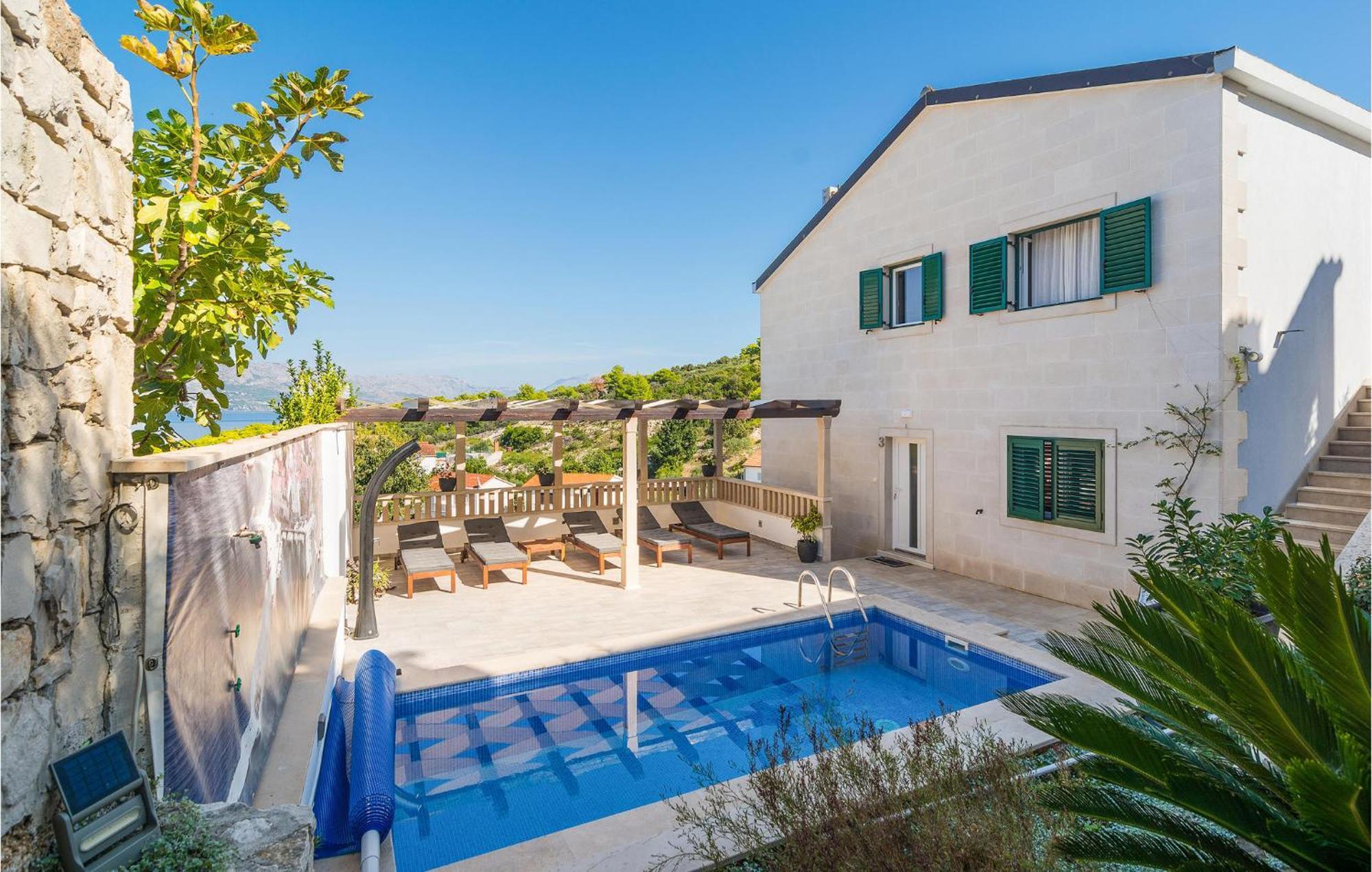 Nice Home In Postira With Outdoor Swimming Pool Eksteriør billede